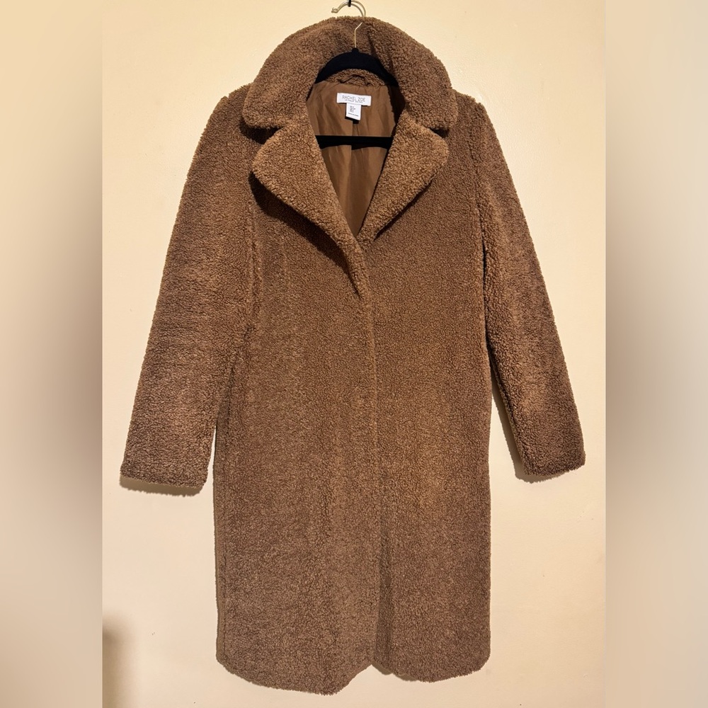 Rachel Zoe Warm Tan Teddy Jacket